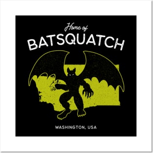 Home of Batsquatch – Washington, USA Cryptid Posters and Art